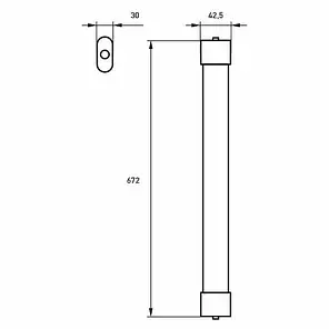 LED світильник Eurolamp лінійний 18W 4000К 600мм IP65 LED-FX(0.6)-18/41(slim), фото 2