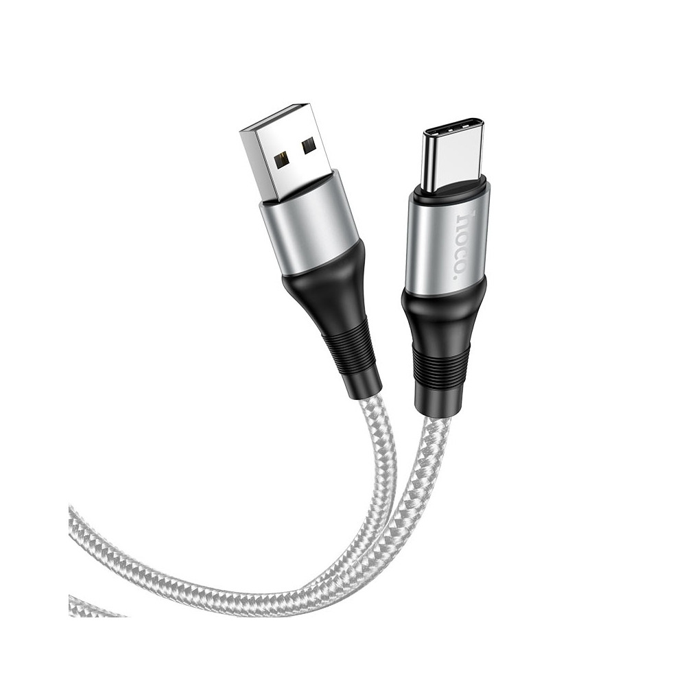 Кабель Hoco X50 Excellent charging data cable for Type-C Gray ( Уцінка, м&apos;ята упаковка )