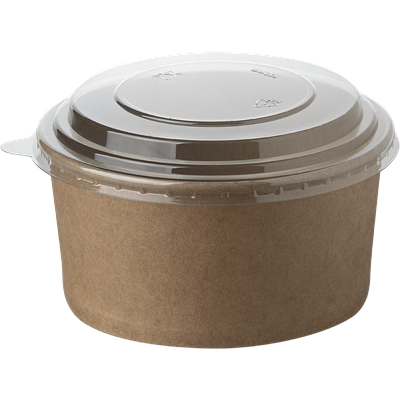 Салатник картонний круглий 1100мл (жиростійкий) (50шт)