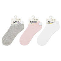 Шкарпетки дитячі короткі  0-6 6-12 12-18 міс махрові однотонні для малюка теплі зимові носки махра BROSS