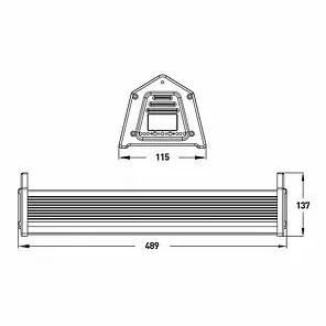 LED світильник лінійний EUROLAMP HIGH POWER 100W 5000K IP65 LED-LHP-100W, фото 4