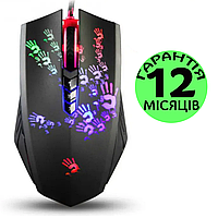 Игровая мышь Bloody A60A черная, проводная, с макросами, геймерская мышка с RGB-подсветкой