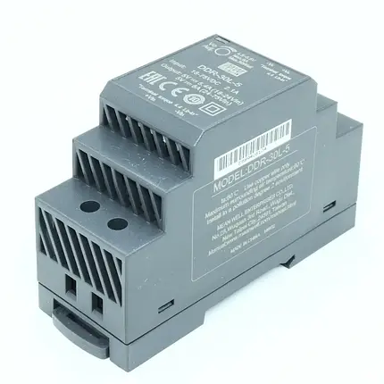 Ізольований DC/DC-перетворювач Mean Well на DIN-рейку 30W 6A 5V DDR-30L-5, фото 2