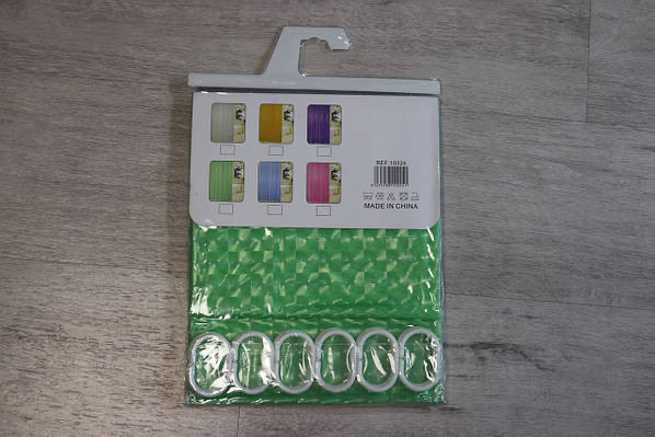 Шторка для ванної силіконова 3D різні кольори Зелений