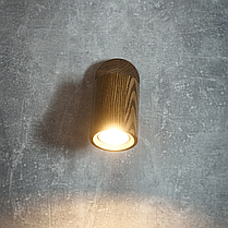 Настінно-стельовий світильник Iterna Arendal GU10 спот циліндр темний ясен LW032, фото 3