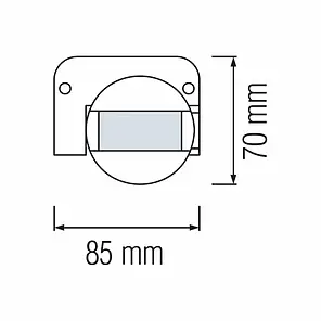 Датчик руху Horoz LINEA накладний 180° IP44 HL482 білий 088-001-0003-010, фото 2