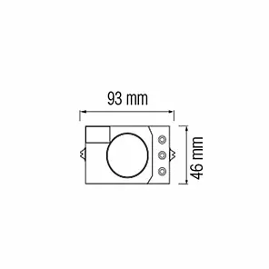 Датчик руху Horoz POLO мікрохвильовий накладний 360° IP20 HL486 білий 088-001-0007-010, фото 2