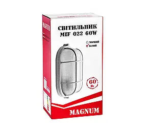 Світильник MAGNUM MIF 022 NEW 60W E27 білий (овал з реш.) 90016368, фото 2