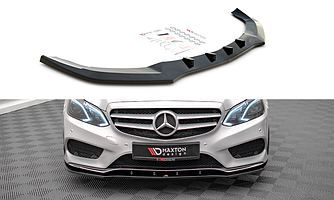 Спліттер Mercedes W212 Amg Line (12-16) тюнінг обвісу губу спідницю елерон (V1)