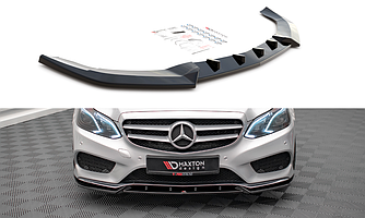 Спліттер Mercedes W212 Amg Line (12-16) тюнінг обвісу губу спідницю елерон (V2)