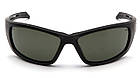 Захисні окуляри Venture Gear Tactical Howitzer Black (forest gray) Anti-Fog, чорно-зелені в чорній оправі, фото 4