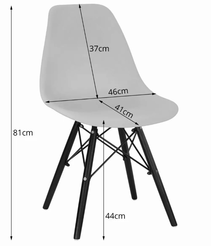 Стул Just Sit P001 до 120 кг. Белый. Стул для столовой, гостиной, офиса или ресторана - фото 2 - id-p1671352768