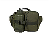Сумка поясна тактична з пластиковою флягою на 0,6 літра олива Mil-tec Німеччина, фото 2