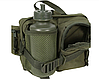 Сумка поясна тактична з пластиковою флягою на 0,6 літра олива Mil-tec Німеччина, фото 5