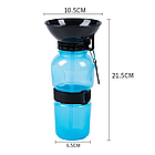 Пляшка для води для собак, 500 мл, РАНДОМ, PET Bottles / Дорожня пляшка-поїлка для собак, фото 8