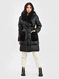 Clasna зима, жіноча зимова куртка пуховик з штучним хутром каракуля, XL, фото 2