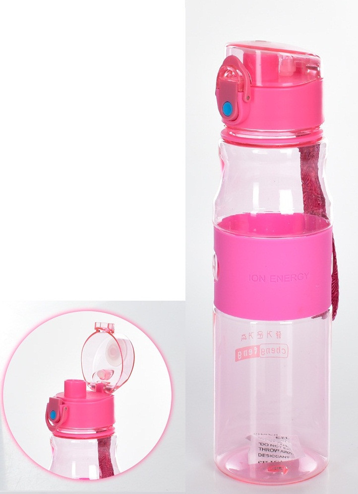 Спортивна пляшка (шейкер) MS 3393, для спорту та інших напоїв, 800 мл, різн. кольору рожевий