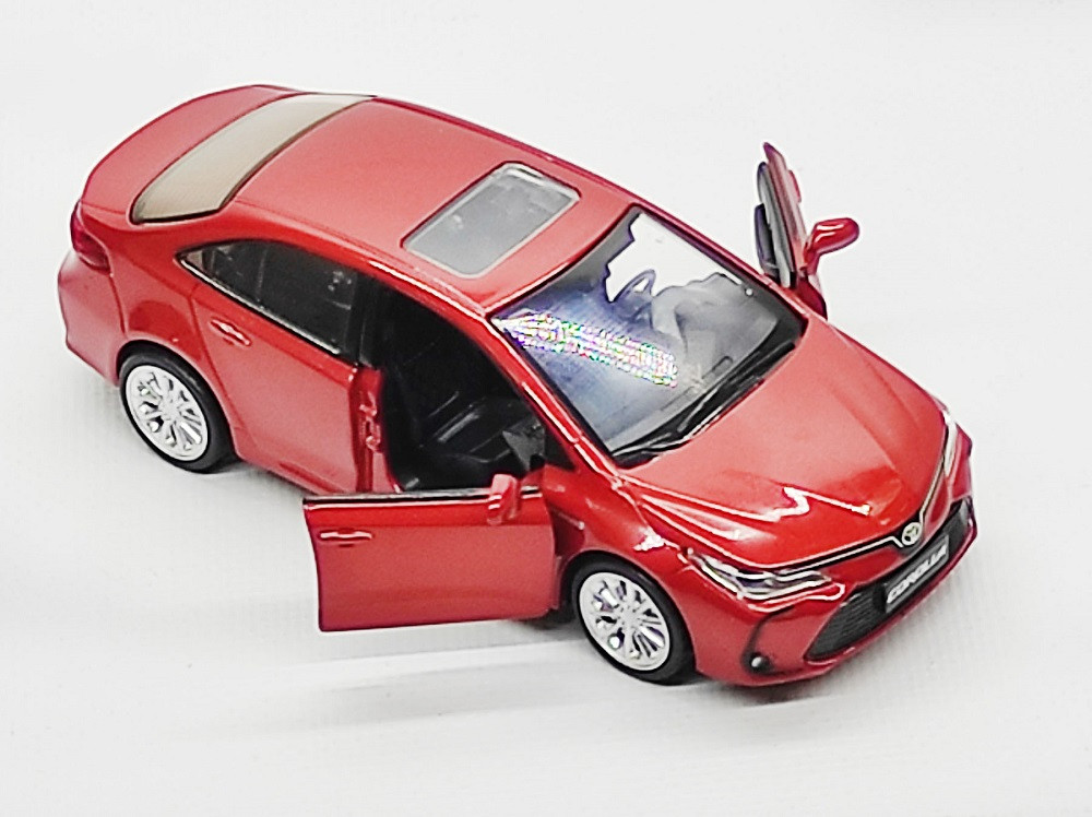 Машинка Автопром Toyota Corolla Hybtid червона 68432