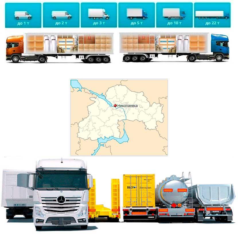 Вантажоперевезення із Миколаївки в Миколаївка