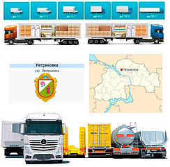 Вантажоперевезення із Петриківки в Петриківку