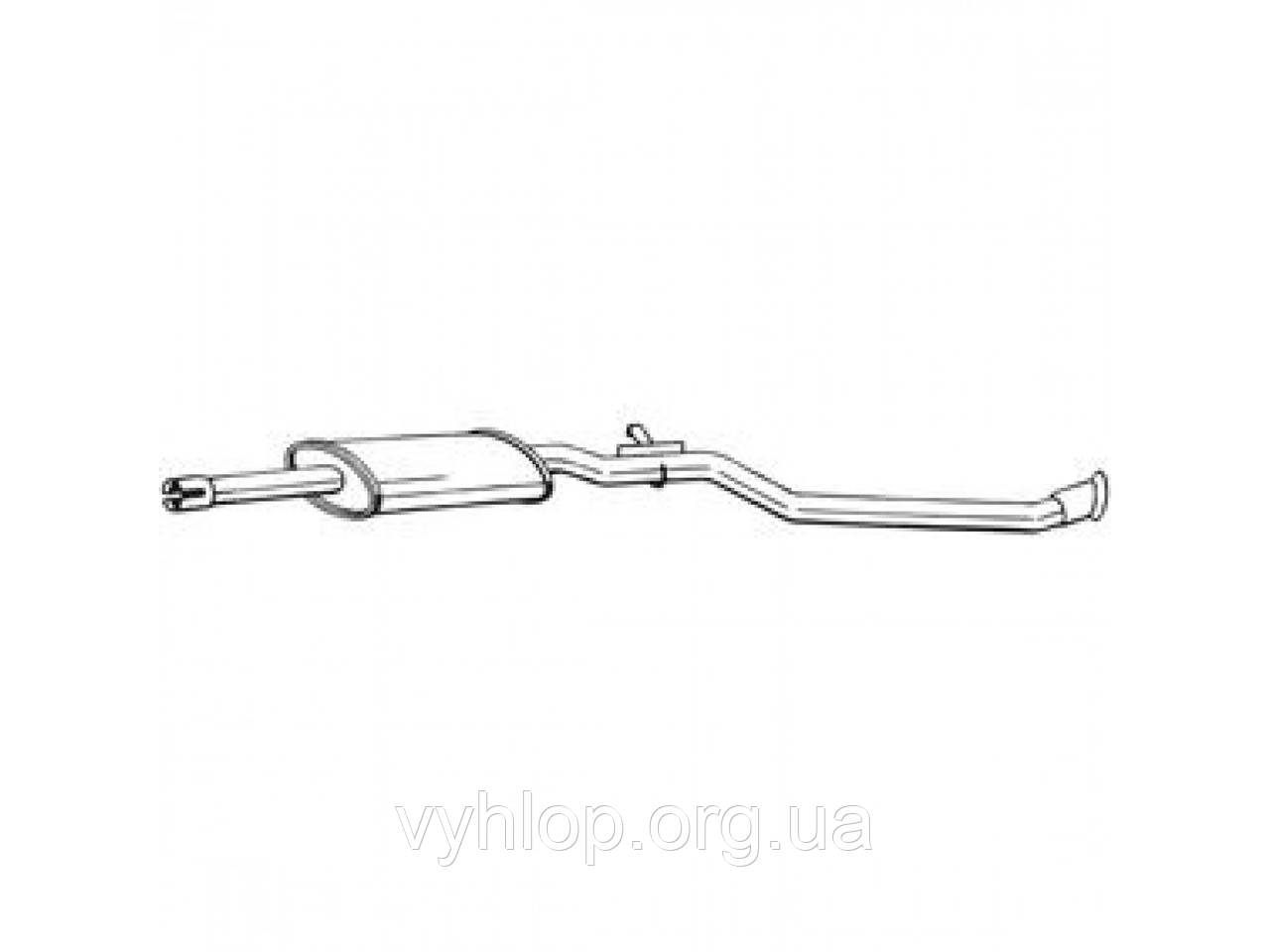 Глушник передній Пежо Партнер (Peugeot Partner) 01-02 (284-703) Bosal 04.142