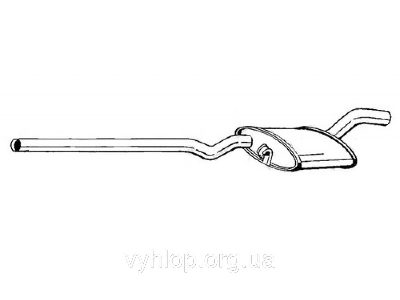 Глущик передній Фольксваген Гольф 3 (Volkswagen Golf II) 90-93 (282-599) Bosal