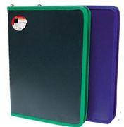 Папка на блискавці А4 Norma об'ємна, мікс кольорів