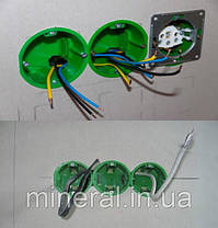 Коробка установча MB003 65х60 (850°С) IP20 для суцільних стін, набірна, Plank (PLK5103500), фото 2