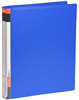 Папка на 2 кільцях А4 Norma PР 40мм з кишенею, синя