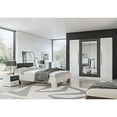 Модульна спальня в стилі мінімалізм Лілея Нова артвуд світлий з вставками антрацит
