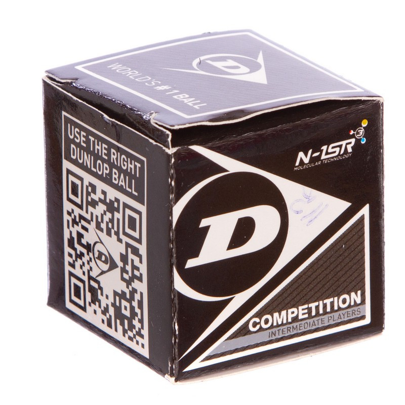 Мяч сквош DUNLOP COMPETITION (1шт) 700112: Gsport - фото 3 - id-p813027669