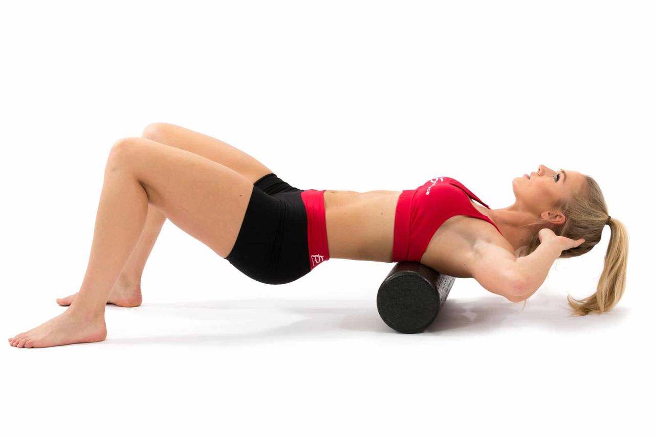 Ролик массажный для занятий йогой Foam Roller. Фитнес роллер для йоги