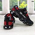 Кросівки дитячі для хлопчика текстильні чорні з червоним С.Луч, фото 6