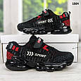 Кросівки дитячі для хлопчика текстильні чорні з червоним С.Луч, фото 9