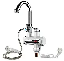 Проточний водонагрівач, бойлер на душ і на кран Delimano з LCD (Делімано) вертикальний в мийку