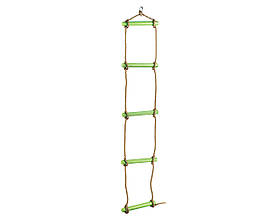Дитячі підвісні сходи WCG (5 сходинок) для дому/вулиці, 180 см – спортивний снаряд