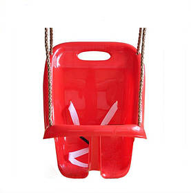 Пластикова гойдалка WCG VAMI для дитячого майданчика, продумана конструкція для безпеки дитини