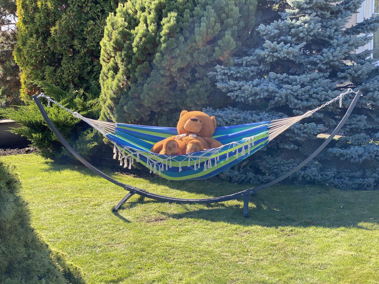 Гамак зелений BALI XXL двомісний 200х150 WCG (БЕЗ КАРКАСА), фото 1