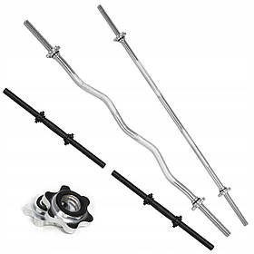 Набір спортивних грифів (прямих, вигнутих, гальфових)