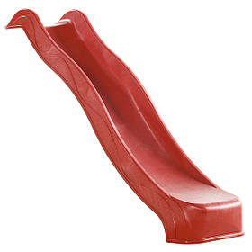 Дитяча гірка спуск пластикова 3 м (Бельгія) Червона для дому та вулиці з підключенням води, до 70 кг
