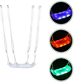 Гойдалка дитяча підвісна із пластику WCG GLOW зі світлодіодним підсвічуванням, від 3-х років