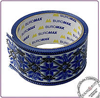 Скотч пакувальний, 48 мм x 45 м, прозора, по 6 шт. синя (BM.7007-68)