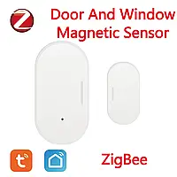 Tuya Zigbee Датчик відкриття двері вікна, бездротовий датчик розумного будинку