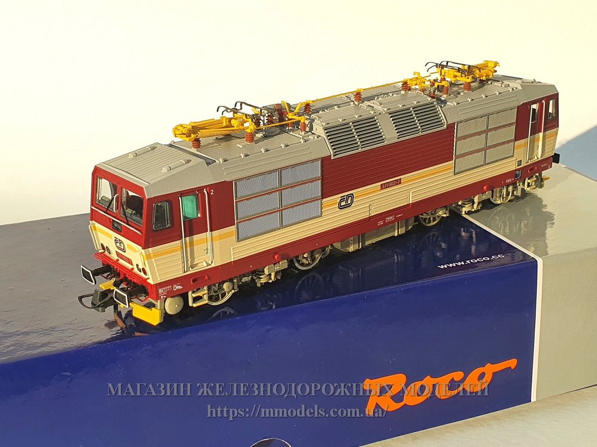 Модель електровозу серії Rh 371 Чеських жд,CD, PLUX22, масштабу H0 1:87, Roco 71231