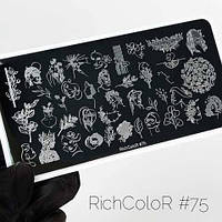 Пластина для стемпинга RichColor №75