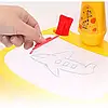 Світлодіодний дитячий стіл для малювання з проєкцією малюнків Painting Жовтий, фото 9