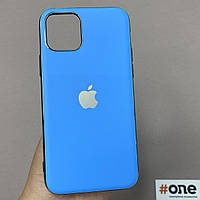 Чехол для Apple iPhone 11 Pro женский матовый плотный чехол на телефон айфон 11 про синий E7B