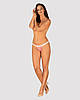 Трусики стрінги мереживні Obsessive Bloomys thong S/M, фото 5