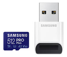 Samsung 512GB microSDXC PRO Plus 160MB/s MB-MD512KB / WW З адаптером