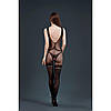 Бодистокінг із доступом Moonlight Model 14 XS-L Black, малюнок боді та панчіх на підв'язках, фото 2